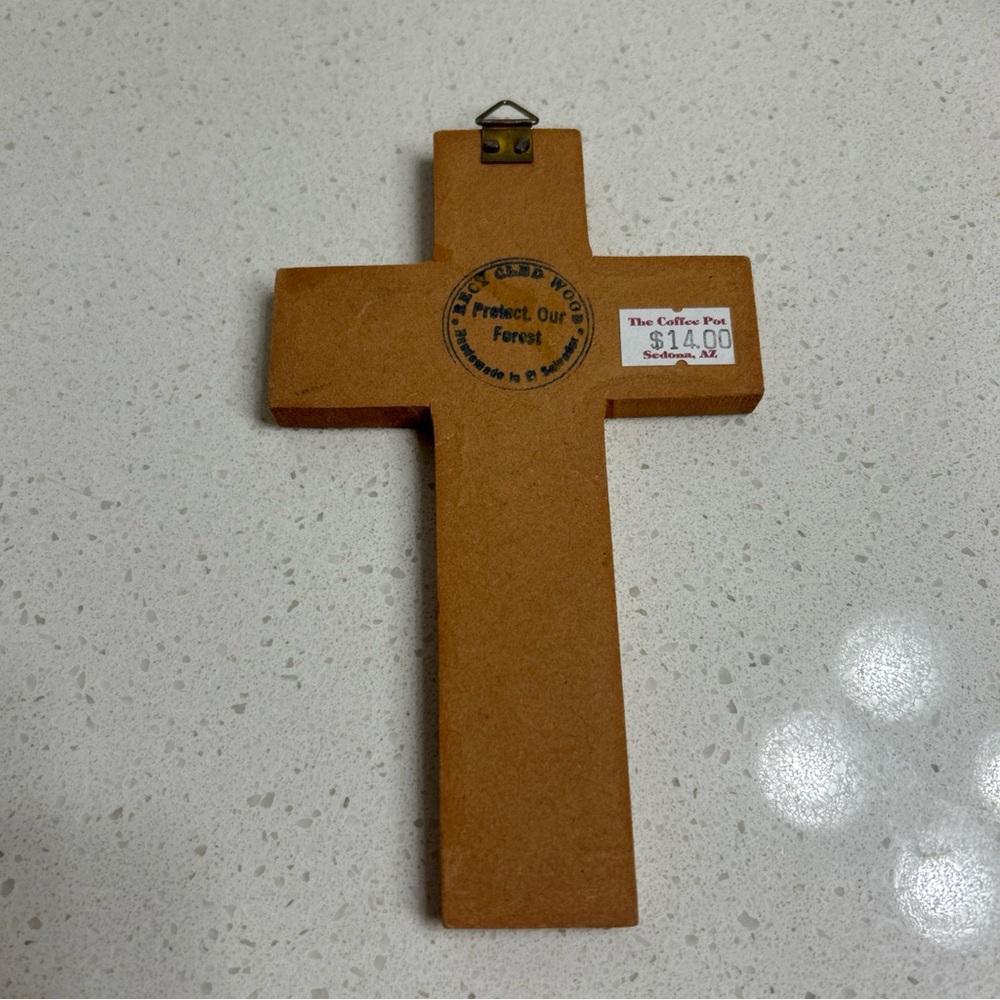 Hand Painted Wood Cross Sedona Arizona - Picture 5 of 7